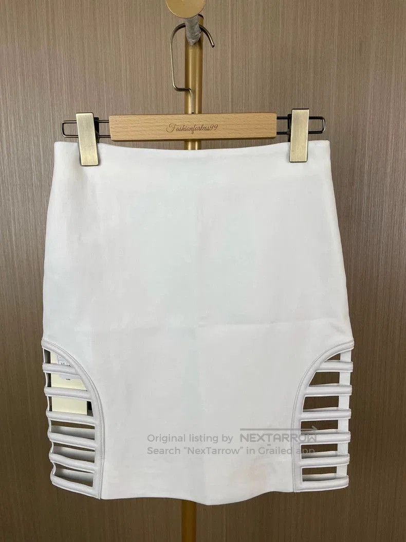 Fendi White Runway Skirt Size 38.