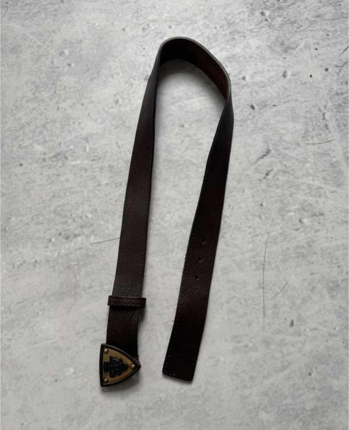 Gucci GUCCI Frida Giannini 2007 Shield Buckle Leather Belt Demna Size ONE SIZE - 5 Thumbnail