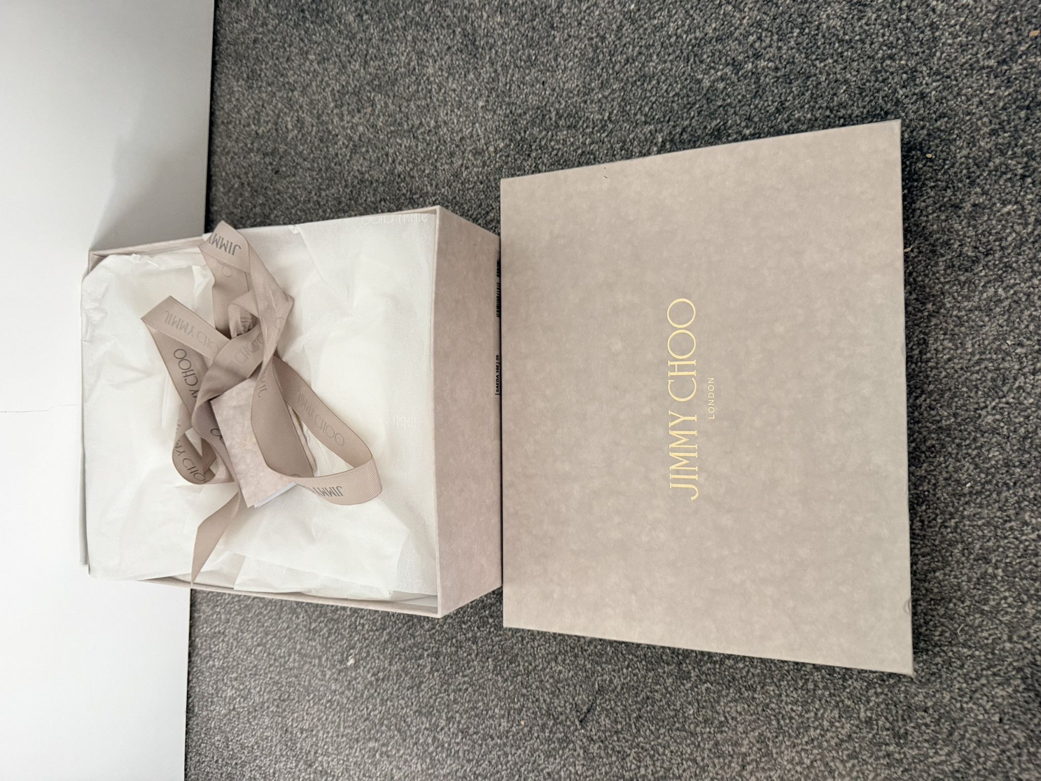 Jimmy Choo Jimmy Choo Saeda 100 l 39 EU Ivory/Crystal Size US 9 / IT 39 - 11 Thumbnail