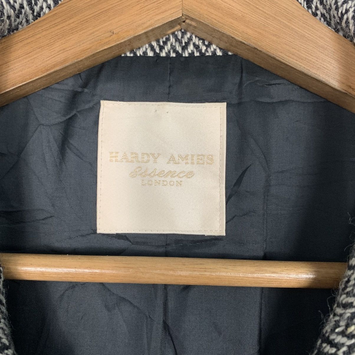 Hardy Amies Hardy Amies London Essence Double Breasted Herringbone Coat Size S / US 4 / IT 40 - 15 Thumbnail
