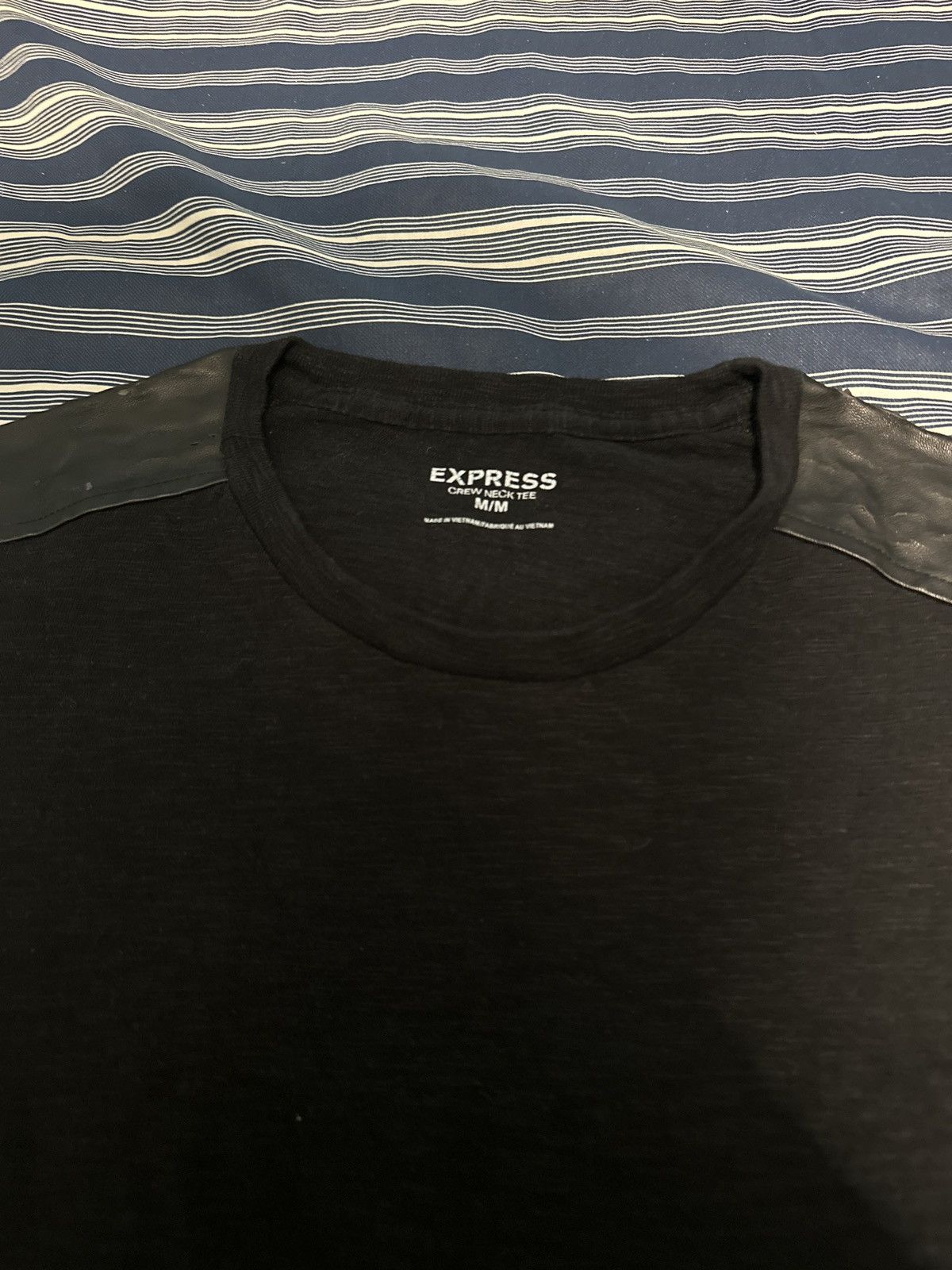 Express Express shirt w leather Size US M / EU 48-50 / 2 - 3 Thumbnail