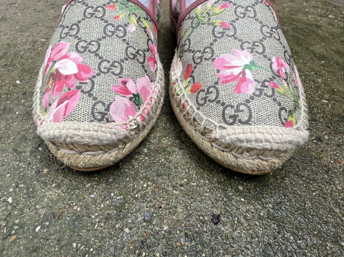 Gucci Authentic ✨Gucci✨GG Blooms Floral Print Supreme Espadrilles Size US 7 / IT 37 - 6 Thumbnail