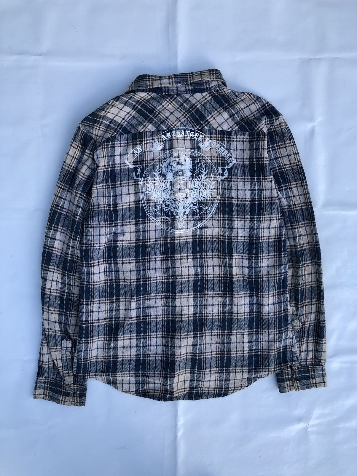 Hysteric Glamour Japanese Poem Skull Tribal Button Down Shirt Size US L / EU 52-54 / 3 - 1 Thumbnail