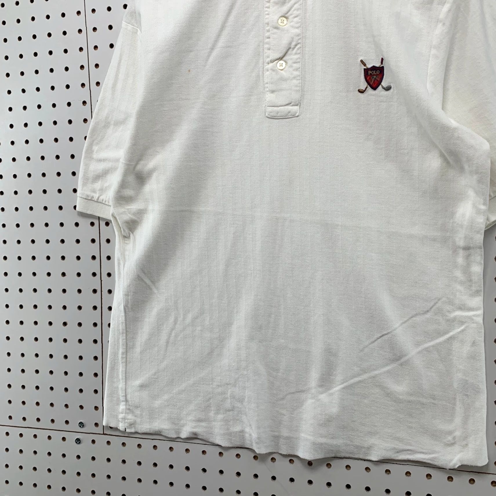 Polo Ralph Lauren VINTAGE Polo Ralph Lauren Polo Shirt Mens M White Golf Crest Preppy 90s Size US M / EU 48-50 / 2 - 3 Thumbnail