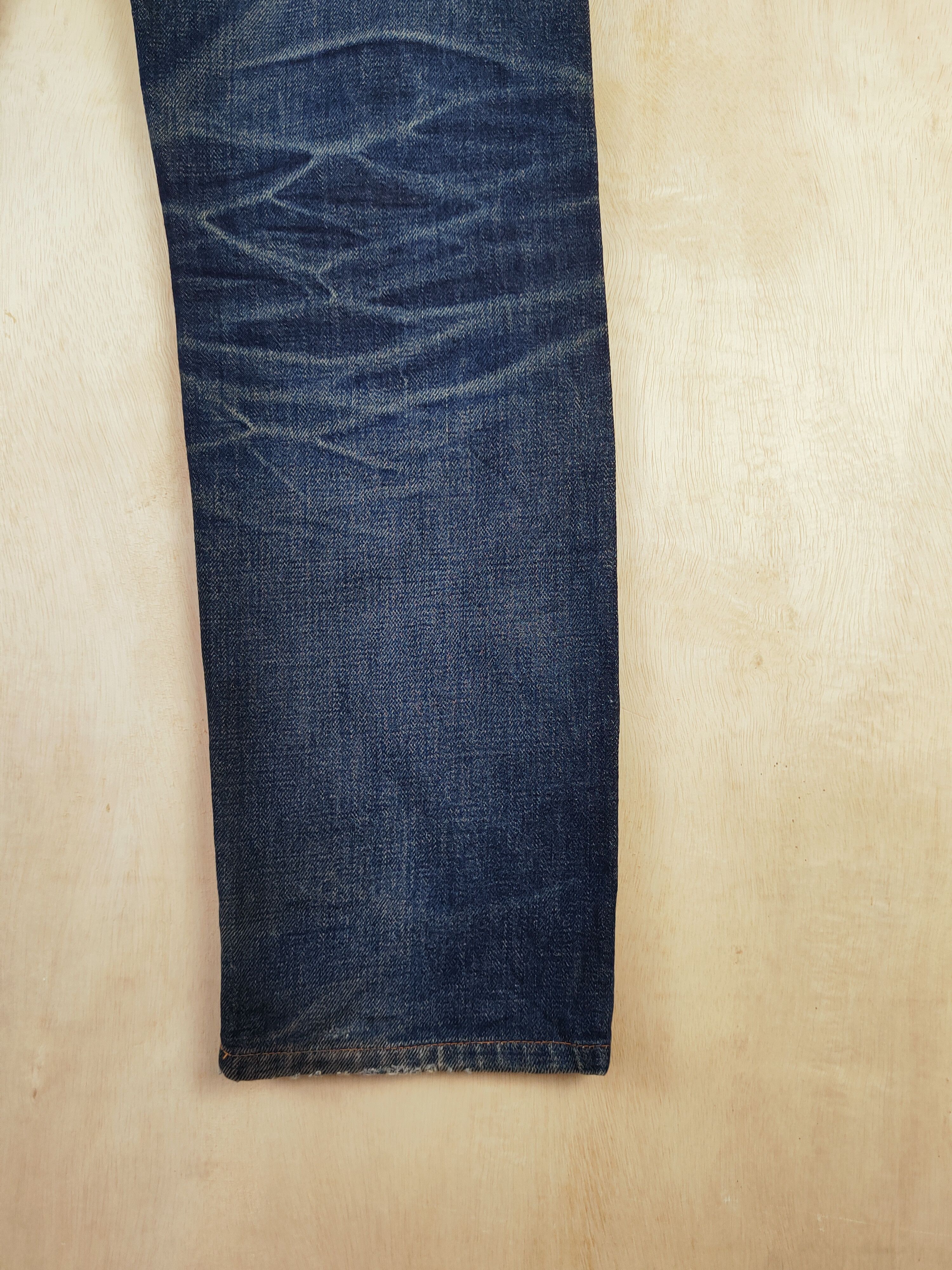 A.P.C. DL A.P.C Dark Blue Distressed Ripped Jeans #S2676 Size US 30 / EU 46 - 11 Thumbnail