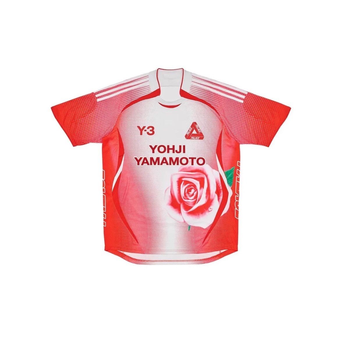 image of Palace Y-3 Football Jersey in Red, Men's (Size Medium)