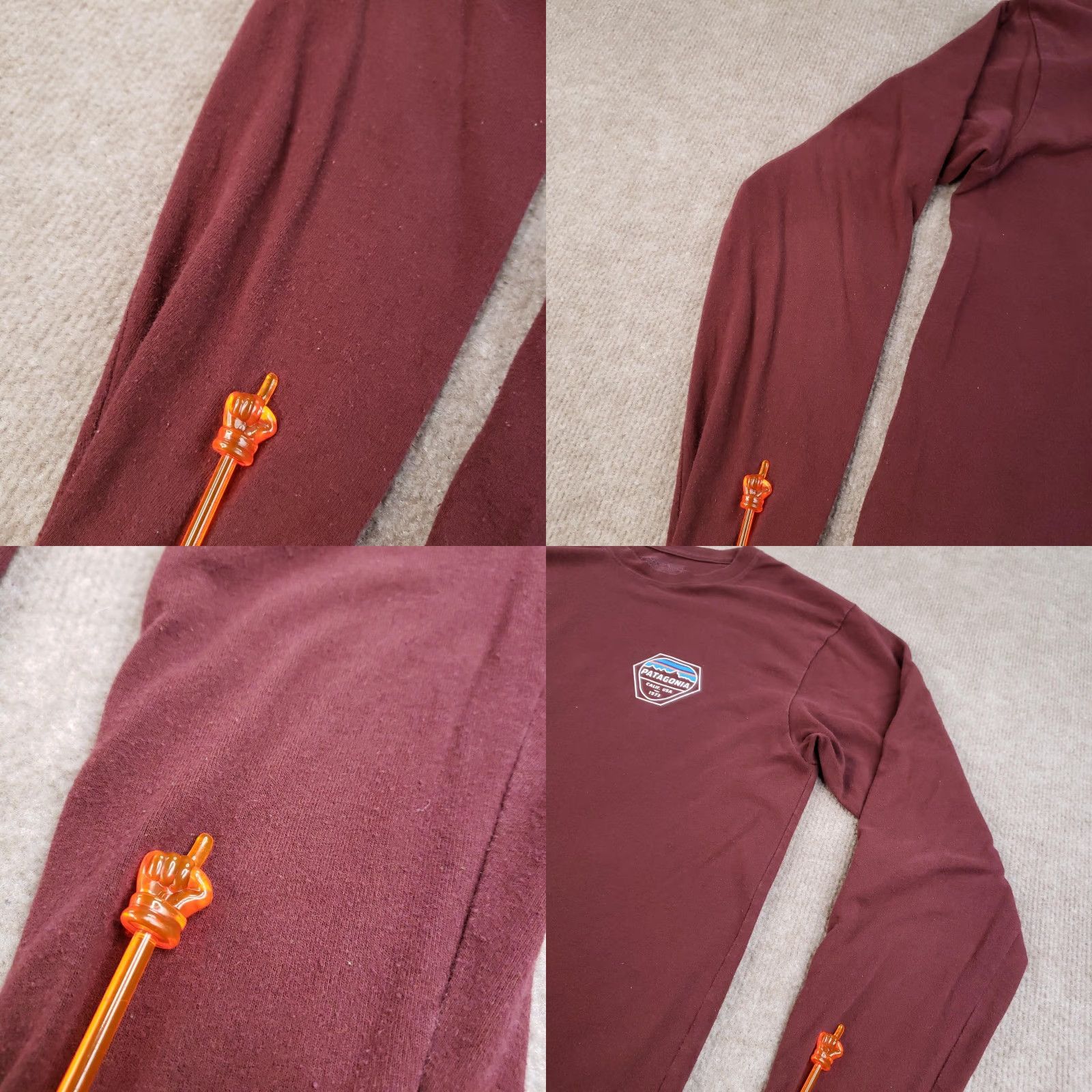 Patagonia Patagonia Shirt Mens Small Maroon Long Sleeve Regular Fit Outdoors Cali USA Size US S / EU 44-46 / 1 - 9 Thumbnail