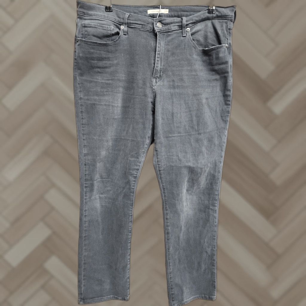 Levi's Levi's 511 Jeans Men Gray Straight 33 x 30 5-Pocket Denim Regular Fit Size 33 Size US 33 - 1 Thumbnail