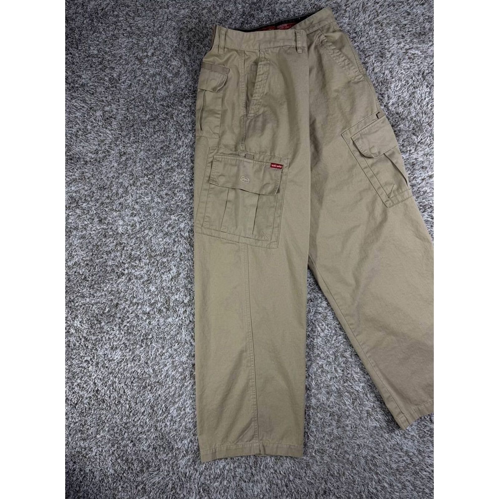 Ecko Unltd. VINTAGE Ecko Unltd Camden Cargo Pants Baggy Y2K Hip Hop Skate Khaki Utility Sz 36 Size US 36 / EU 52 - 4 Thumbnail