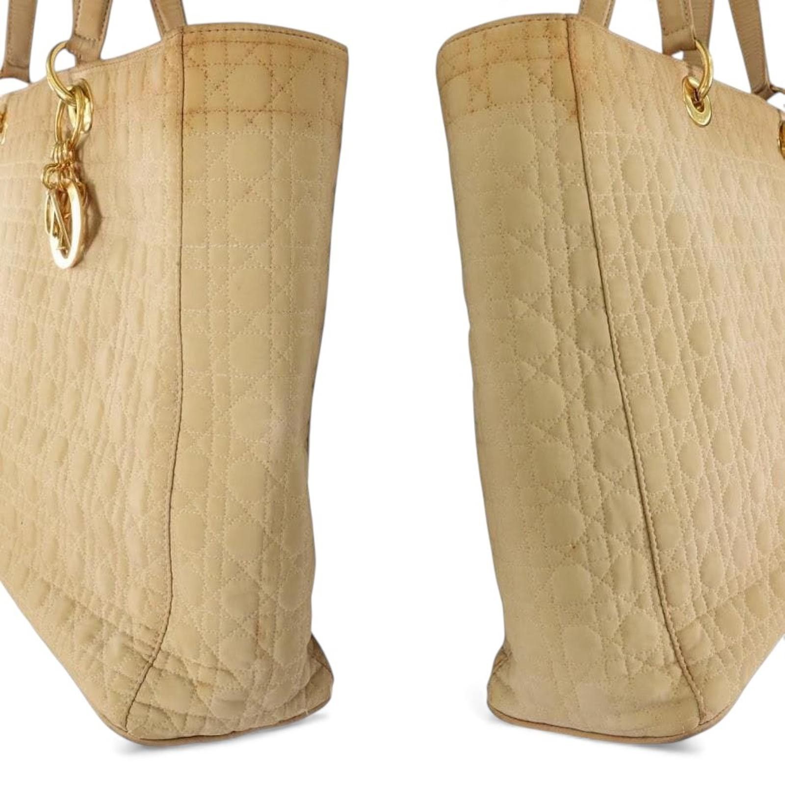Dior Dior - Beige Quilted Leather Tote Handbag Size ONE SIZE - 5 Thumbnail