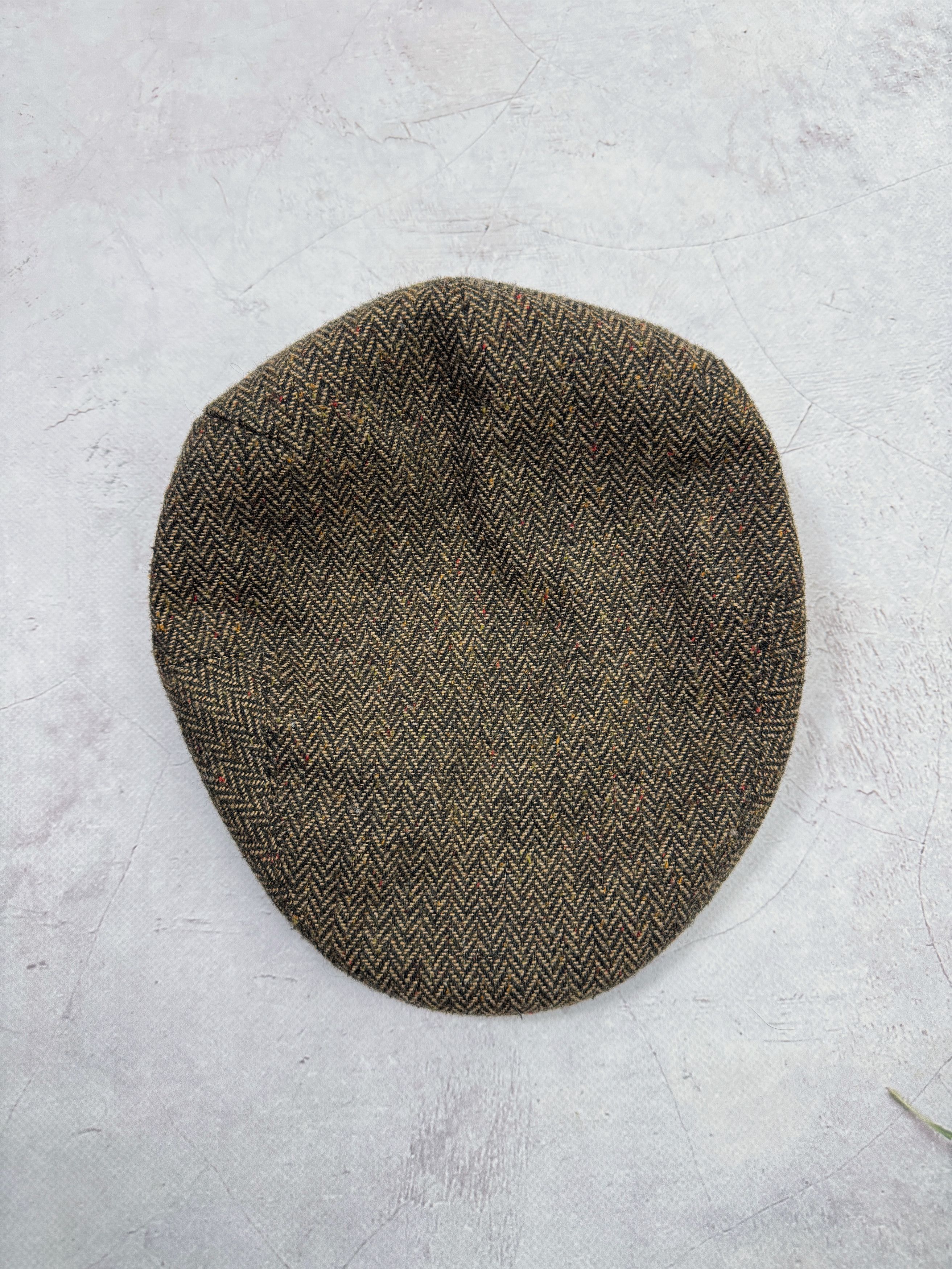 Barbour × Vintage Barbour Tweed Flat Cap Size ONE SIZE - 6 Thumbnail