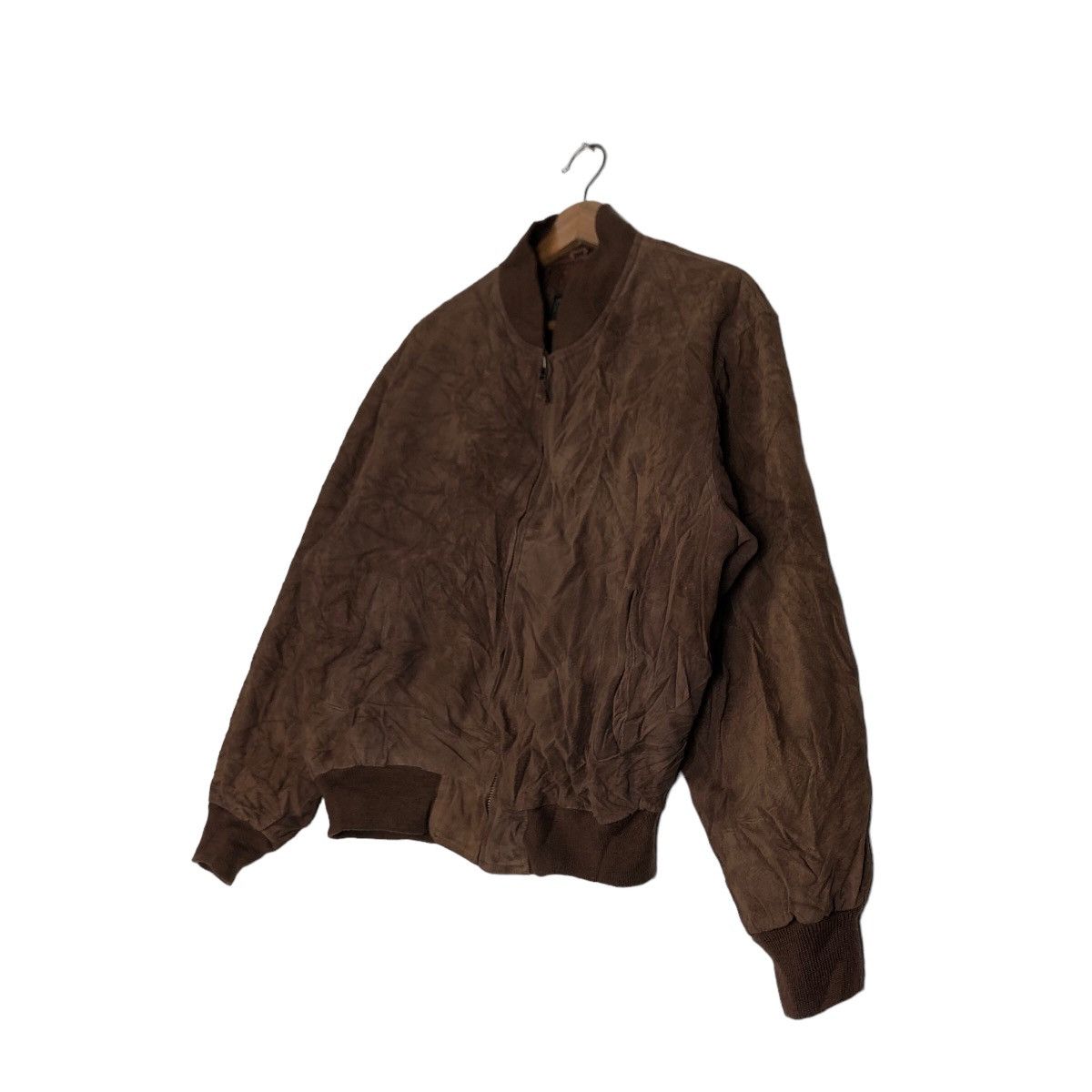 Japanese Brand 🔥Vtg Bomber Leather Jacket Uniqlo Japan Issey Miyake Size US L / EU 52-54 / 3 - 2 Thumbnail