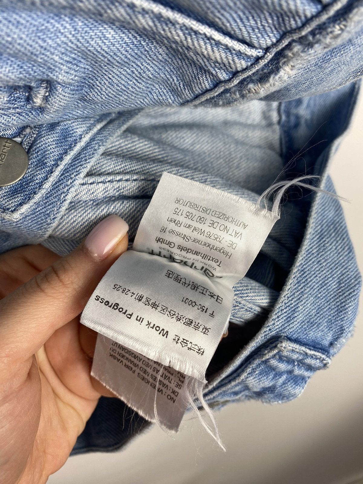 Carhartt Carhartt WIP W’ Trucker Denim Vest Jacket size S Size S / US 4 / IT 40 - 22 Thumbnail
