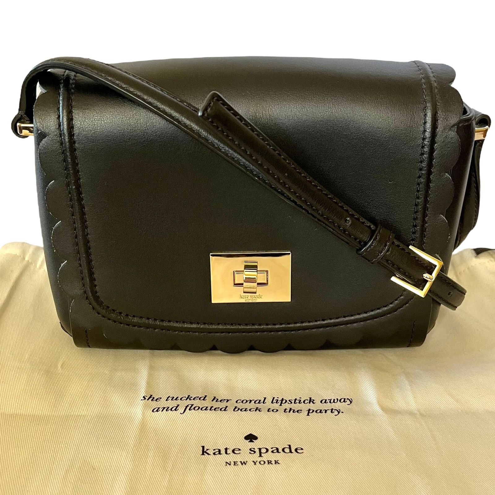 Kate Spade Kate Spade Maple Court Zani Black Leather Crossbody Bag Size ONE SIZE - 11 Thumbnail