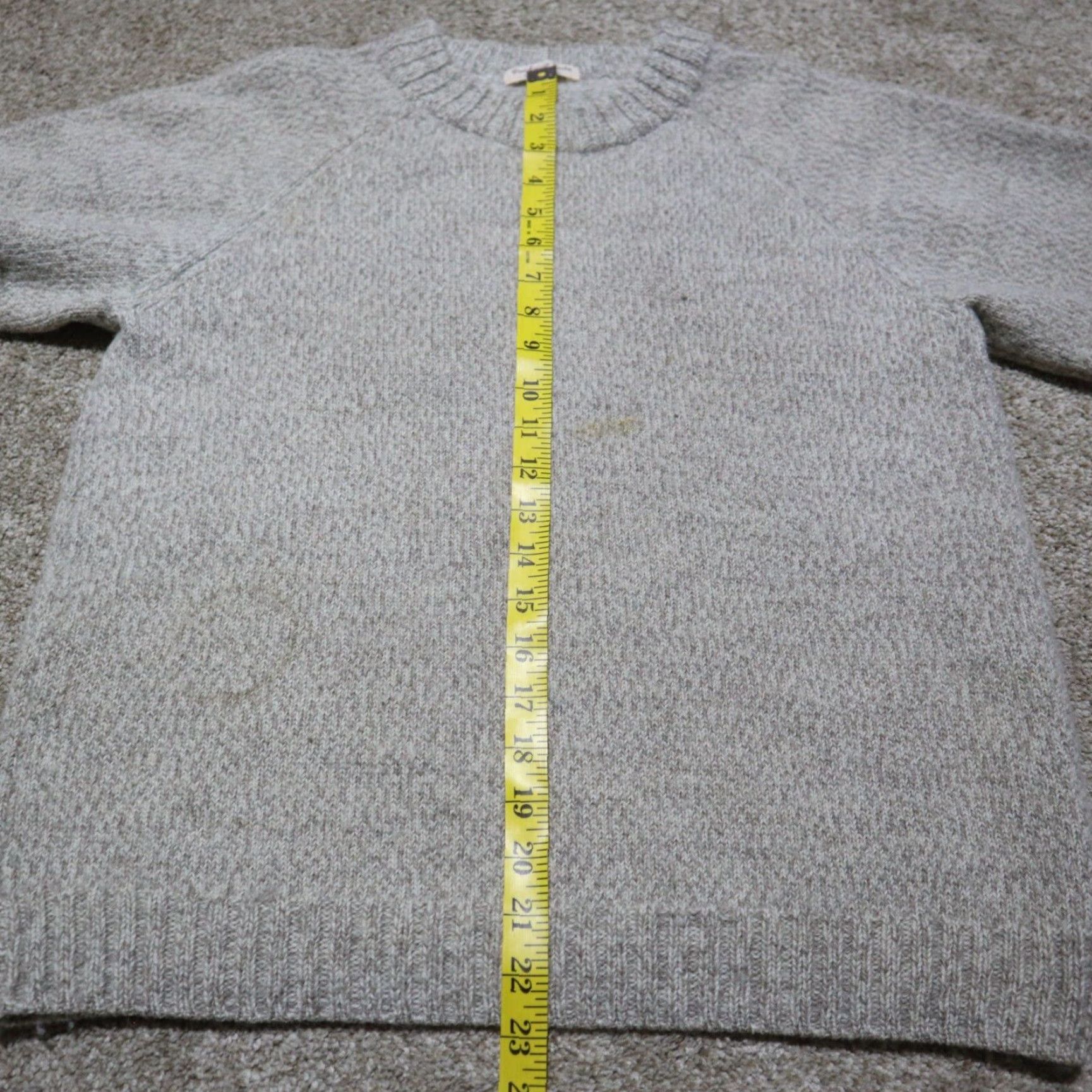Vintage Merino Wool Sweater Women Size S Beige Lightweight V-Neck Pullover Womens Size S / US 4 / IT 40 - 4 Thumbnail