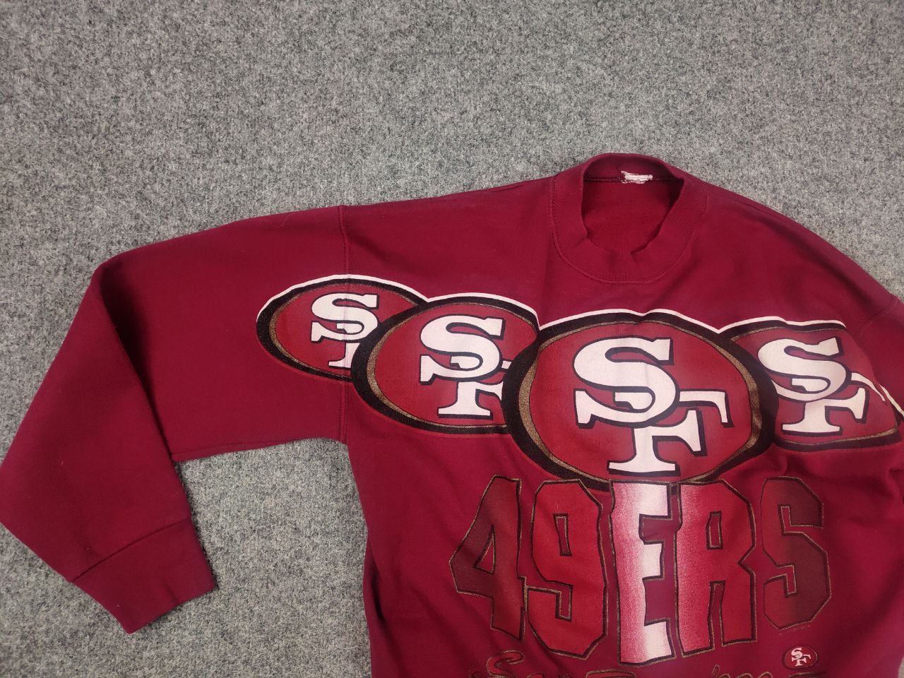 NFL Vintage 90's San Francisco 49ers NFL Big Logo Sweatshirt Size US M / EU 48-50 / 2 - 12 Thumbnail