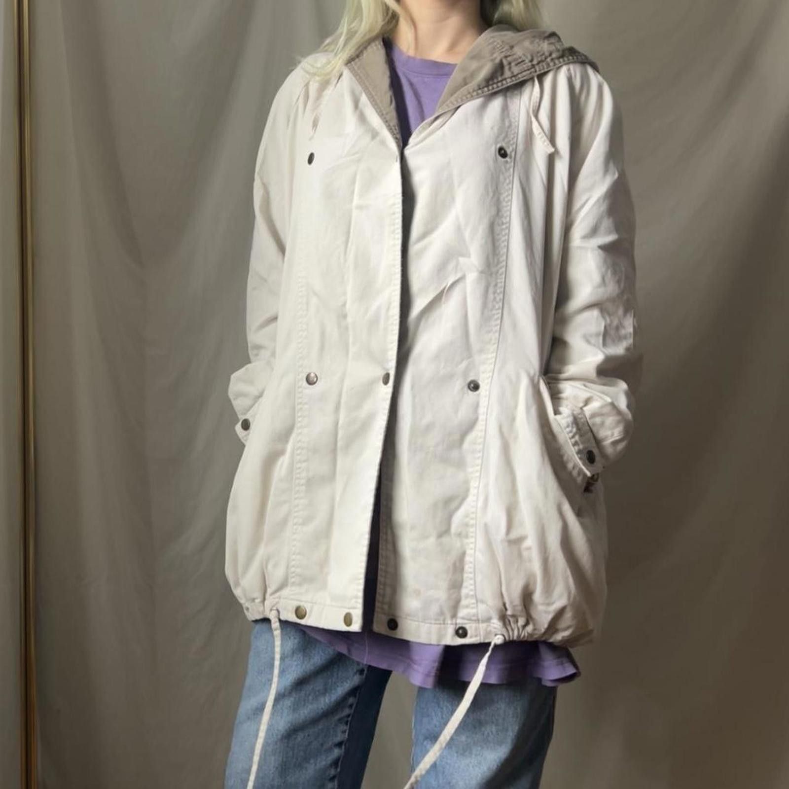 Other Cream and khaki vintage canvas jacket Size XL / US 12-14 / IT 48-50 - 8 Thumbnail