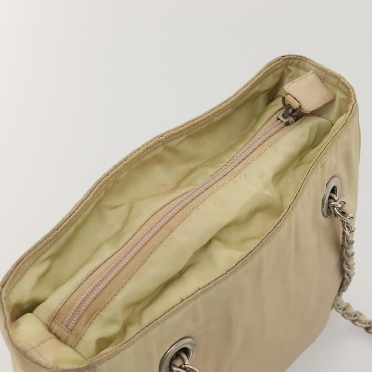 Prada PRADA Chain Shoulder Bag Nylon Beige Size ONE SIZE - 6 Thumbnail