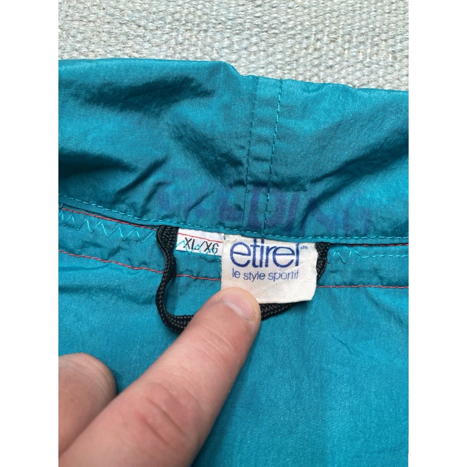 Altea VINTAGE 80s Anorak Windbreaker Jacket Pullover Half Zip Teal Blue Adult XL Jacket Mens Windbreaker 80s Size US XL / EU 56 / 4 - 5 Thumbnail