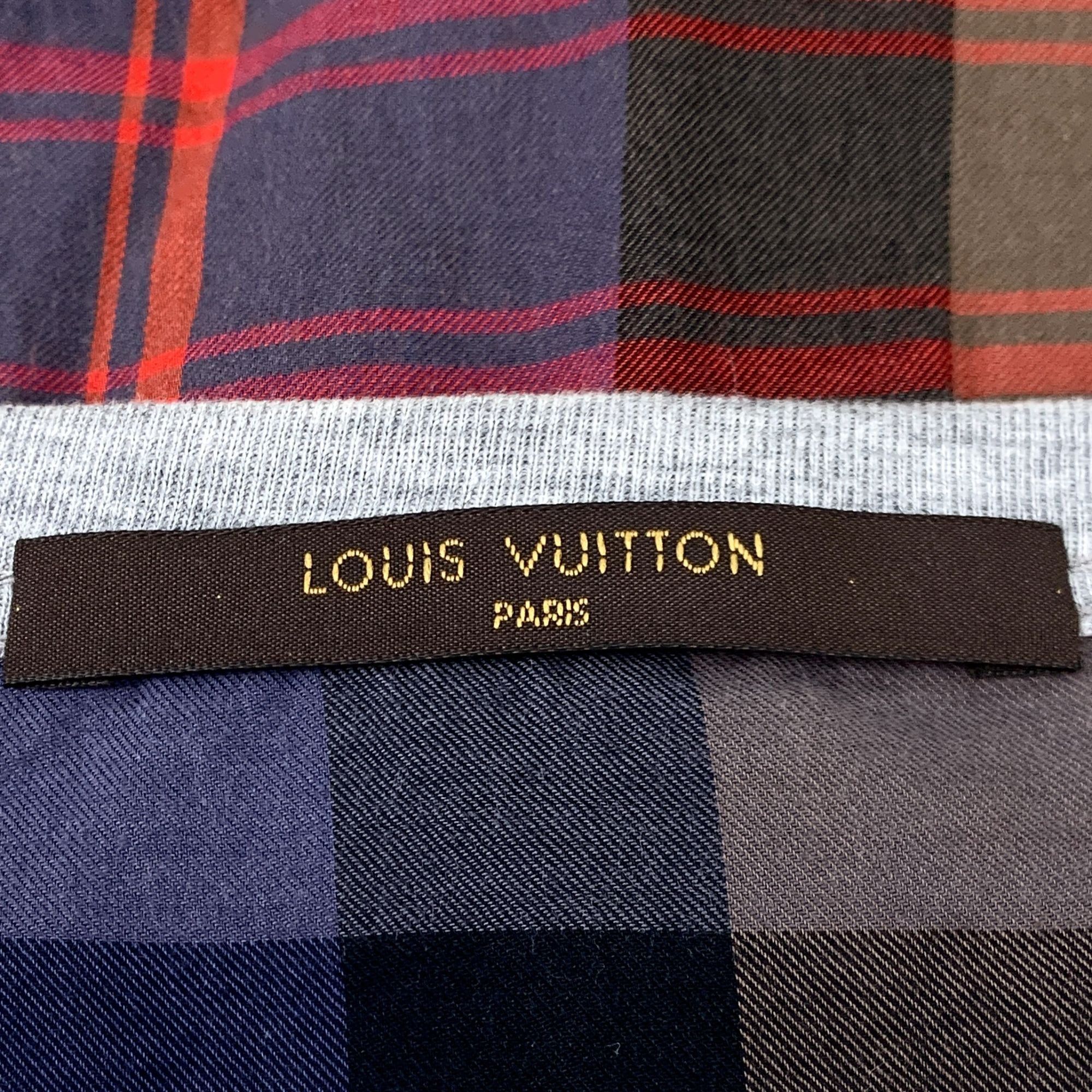 Louis Vuitton Louis Vuitton Mens Plaid T-Shirt Red/Blue/Green Short Sleeve Size S / US 4 / IT 40 - 8 Thumbnail