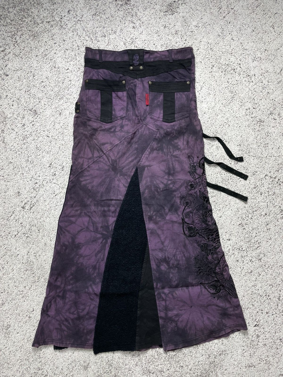 If Six Was Nine 2000s Ozz On - Gothic Vkei Japan Flare Maxi Skirt Size 27" / US 4 / IT 40 - 4 Thumbnail