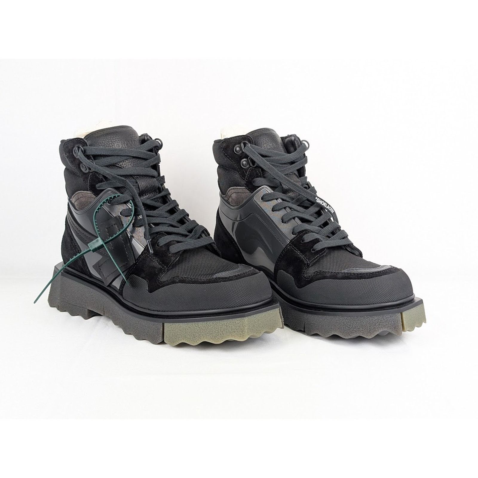 Off-White o1rshd1 Hiking Sponge Sneakers in Black / Khaki Size US 9 / EU 42 - 12 Thumbnail
