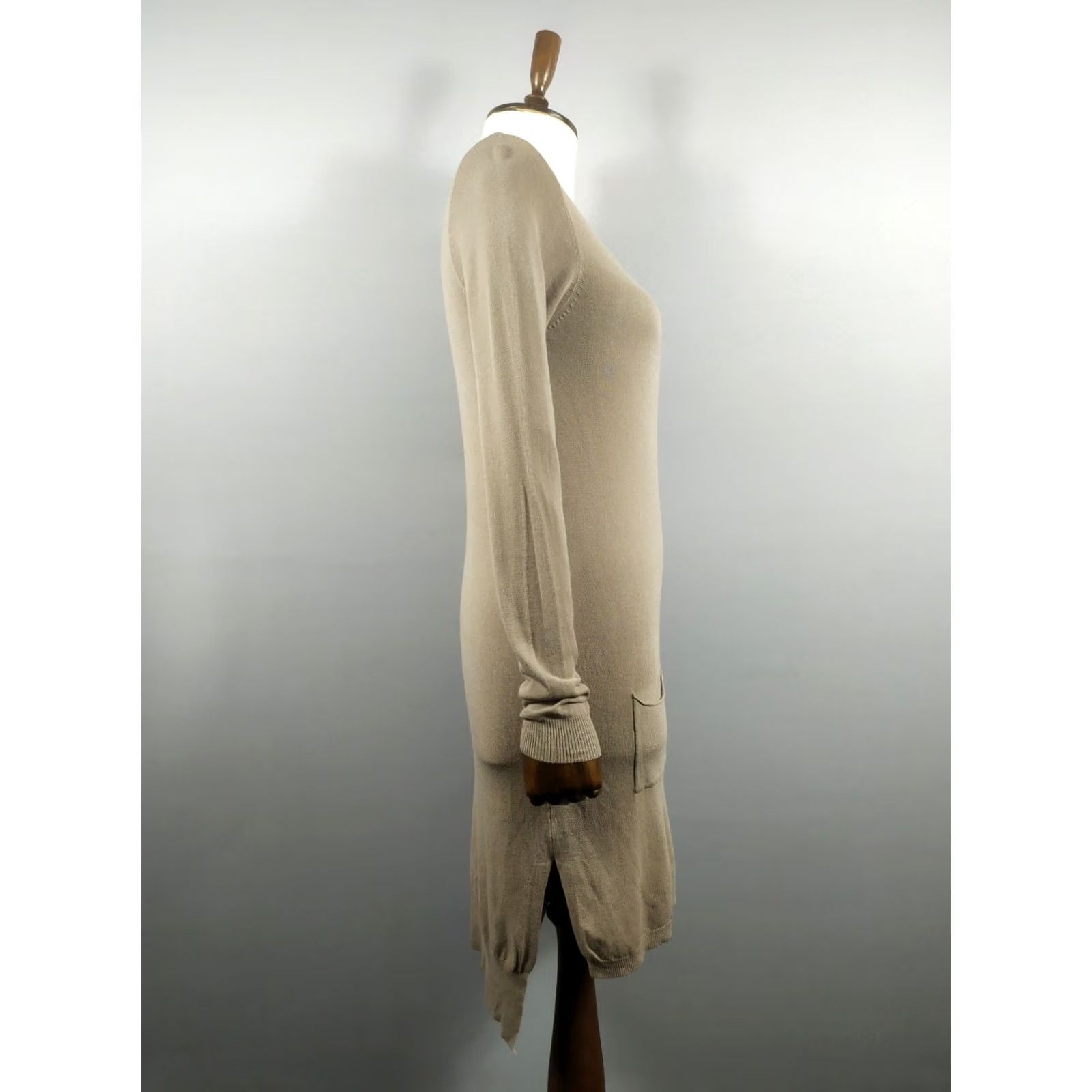 Vintage Rundholz Dress L Beige Cotton Lagenlook Long Women Size Women's 100% Size L / US 10 / IT 46 - 3 Thumbnail