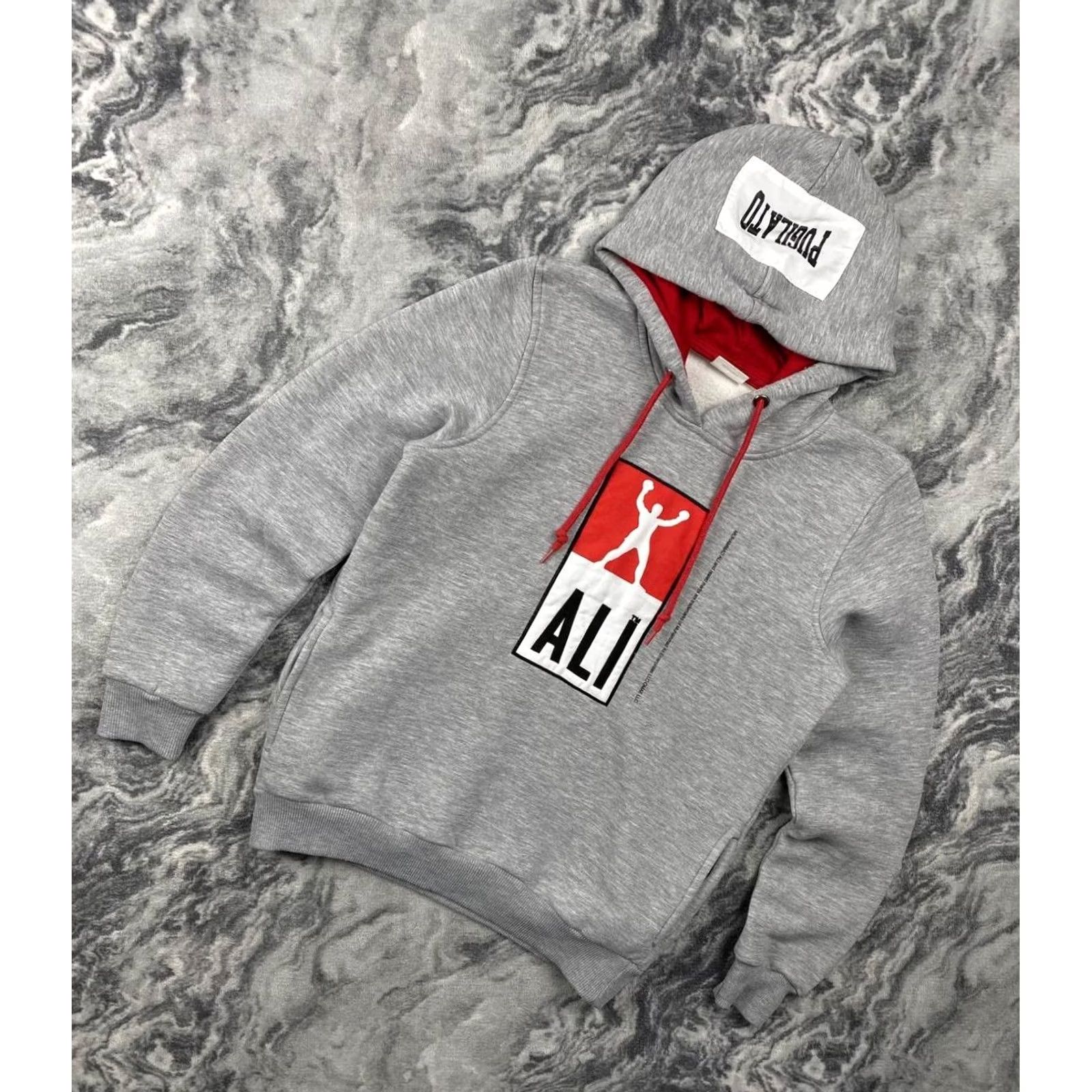 Dolce & Gabbana VINTAGE Dolce Gabbana Muhammed Ali Hoodie Men M Gray 90s Logo Big Size US M / EU 48-50 / 2 - 2 Thumbnail