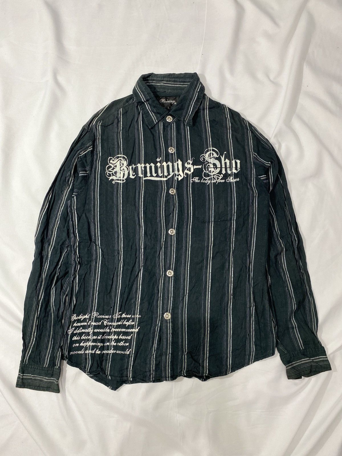 Yasuyuki Ishii Bernings Sho Poem Gothic Button Shirt Size US L / EU 52-54 / 3 - 1 Thumbnail