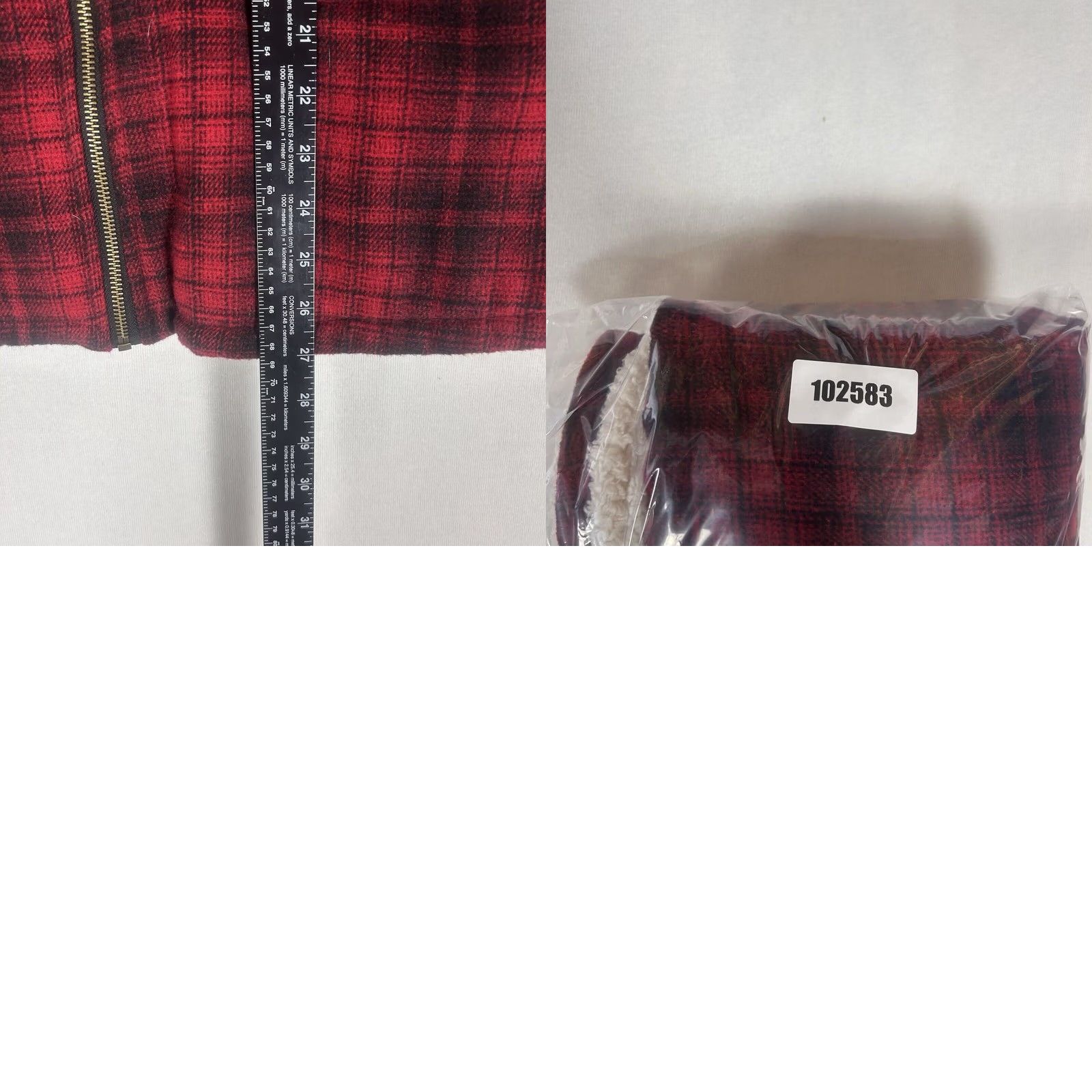 Vintage Maurices Vest Women's Small Plaid Flannel Red Black Zip Lined Pockets Casual Outdoor Size S / US 4 / IT 40 - 8 Thumbnail