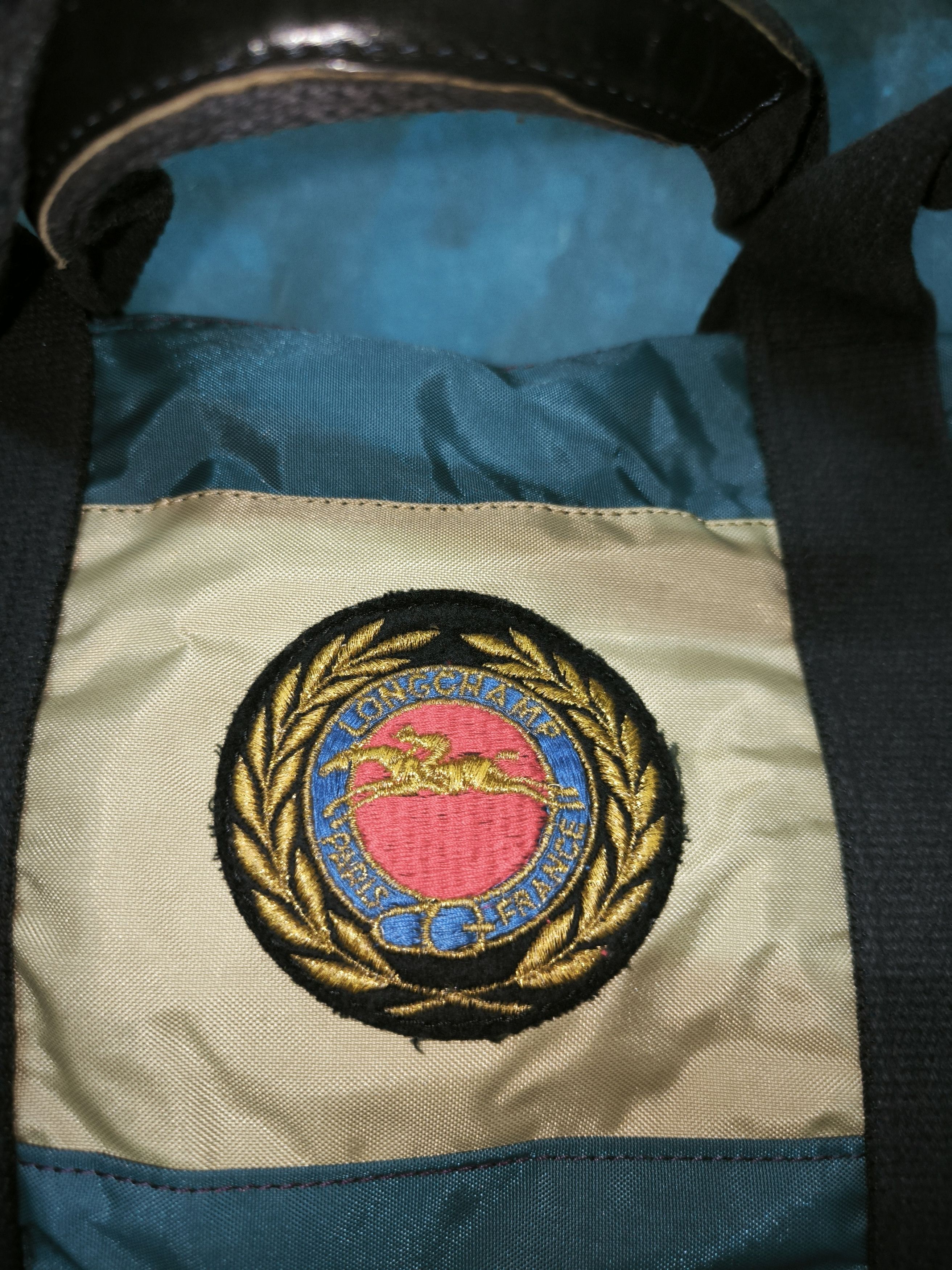 Designer × Longchamp Vintage Embroidery Logo Duffle Tote Hand Bag Size ONE SIZE - 14 Thumbnail