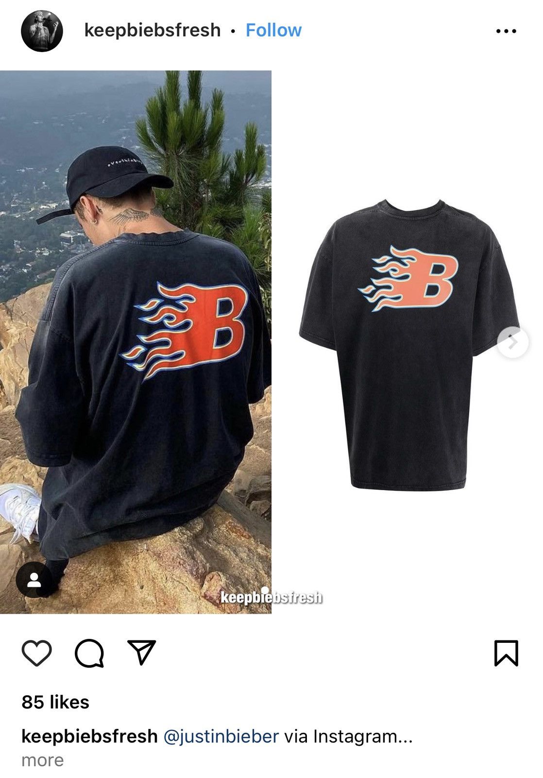 Balenciaga Balenciaga reversible flaming B tee Size US L / EU 52-54 / 3 - 1 Thumbnail