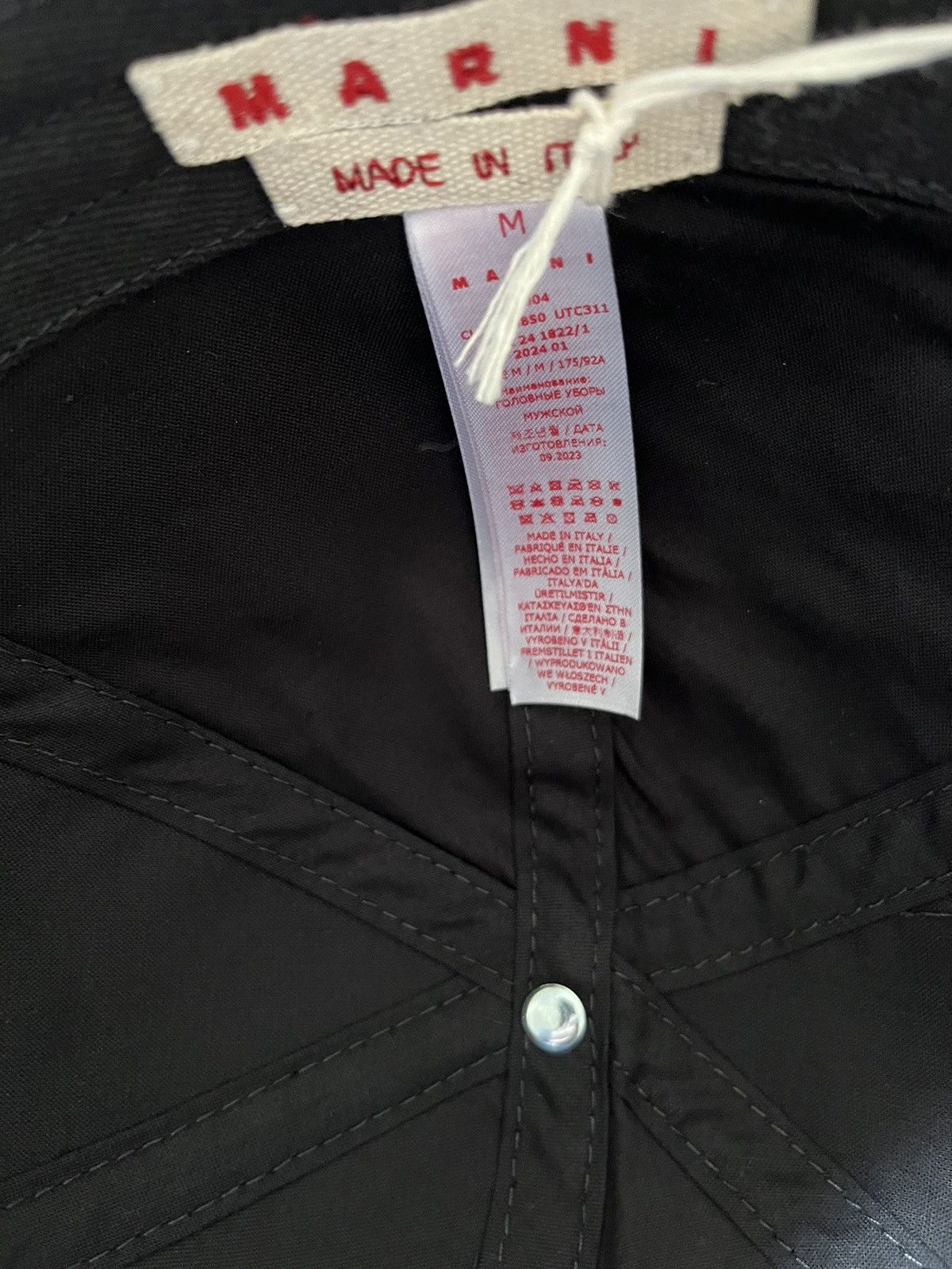 Marni MARNI cotton gabardine logo cap Size ONE SIZE - 11 Thumbnail