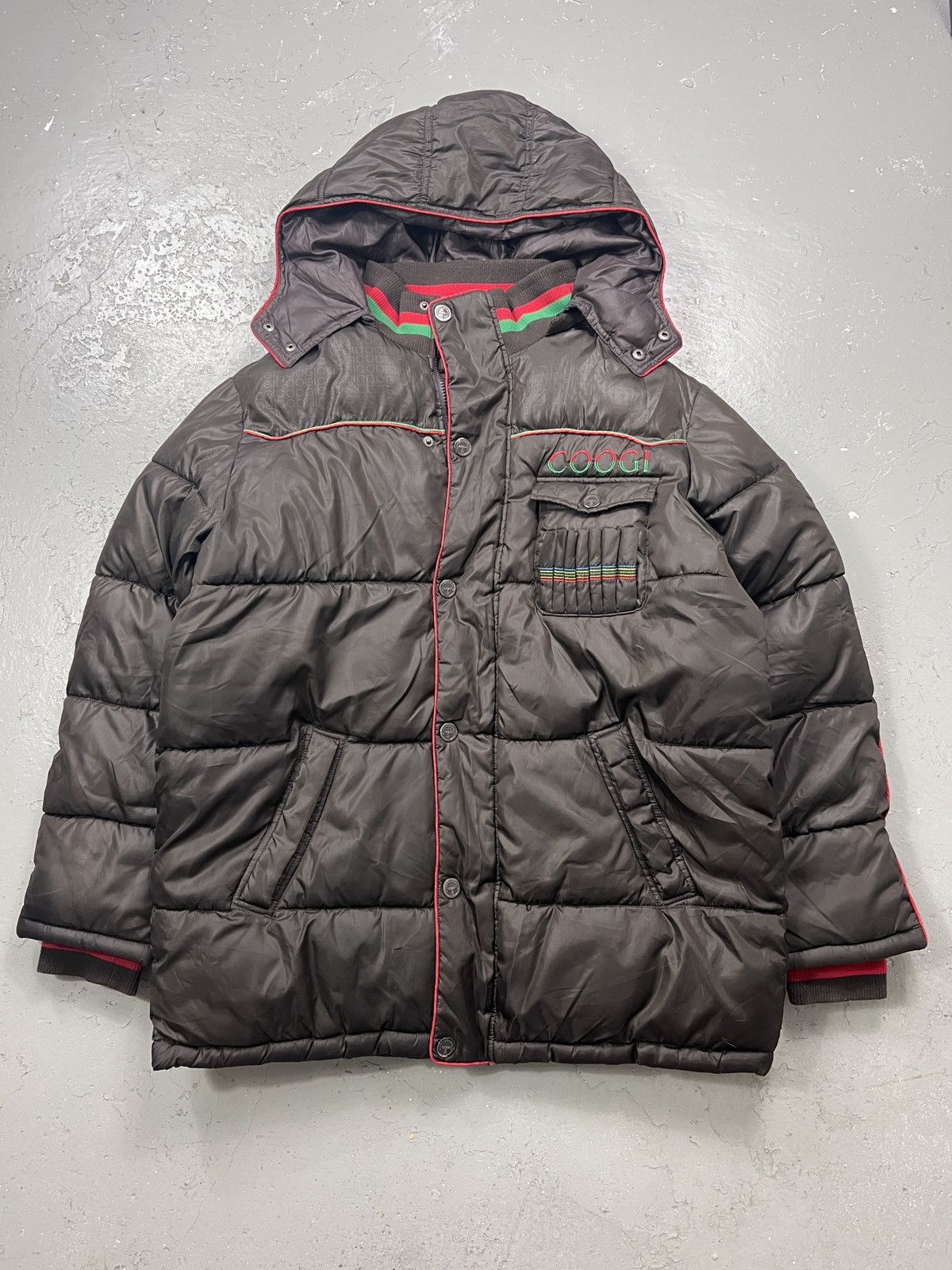 Coogi Vintage Coogi Puffer Jacket Size Large Size US L / EU 52-54 / 3 - 1 Thumbnail
