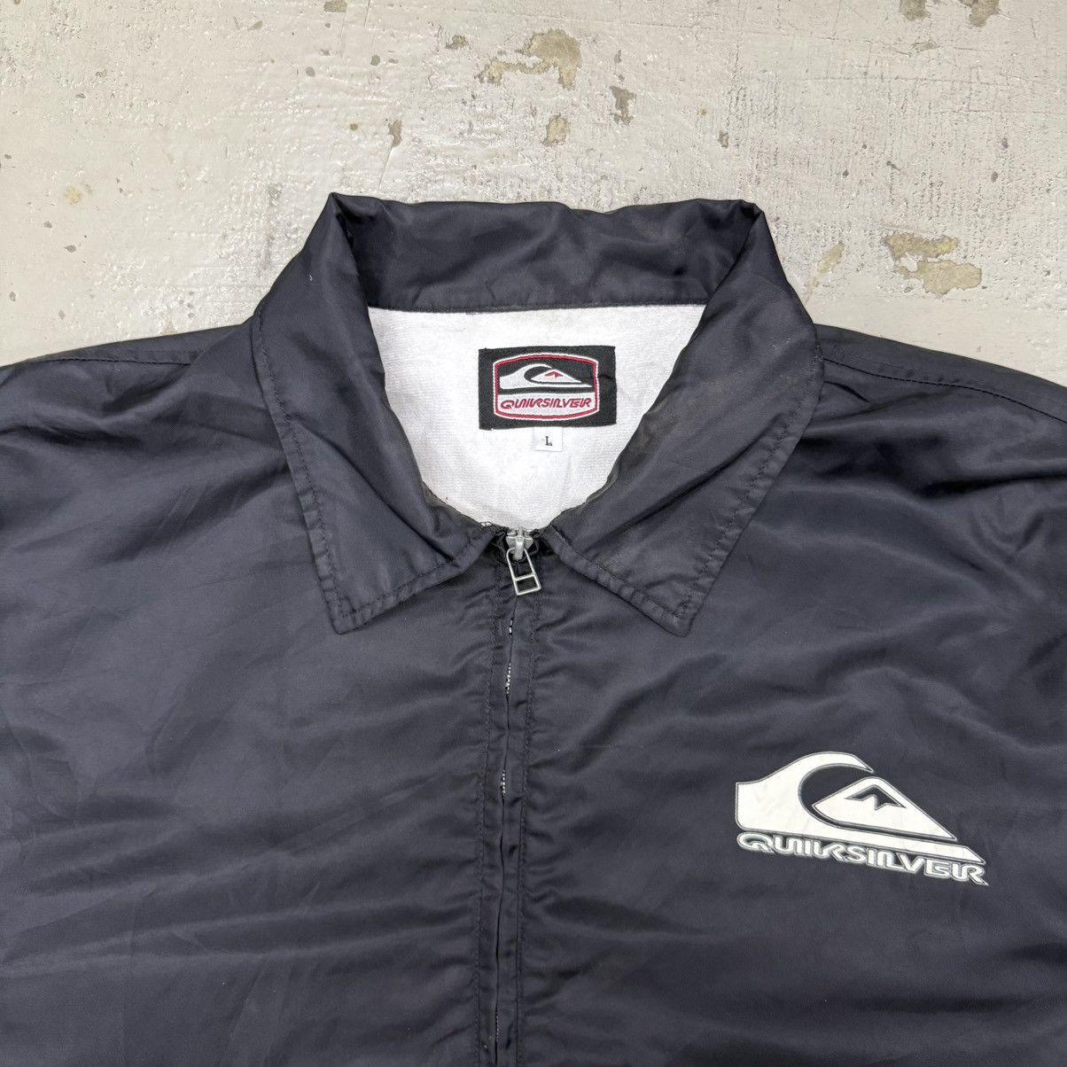 Quiksilver Vintage Quiksilver Big Logo Coach Jacket Size US L / EU 52-54 / 3 - 3 Thumbnail