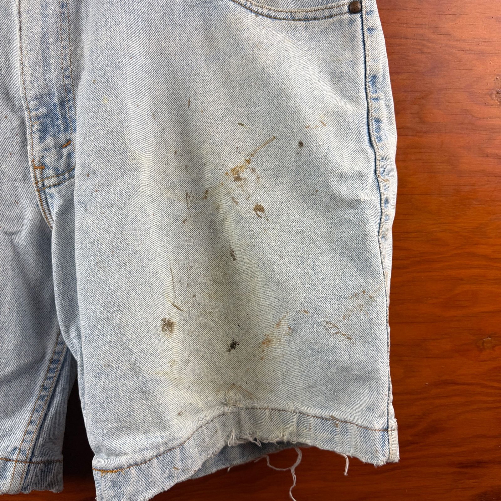 Levi's Vintage Levi's Denim Shorts 545 Light Washed 38" Size US 38 / EU 54 - 4 Thumbnail