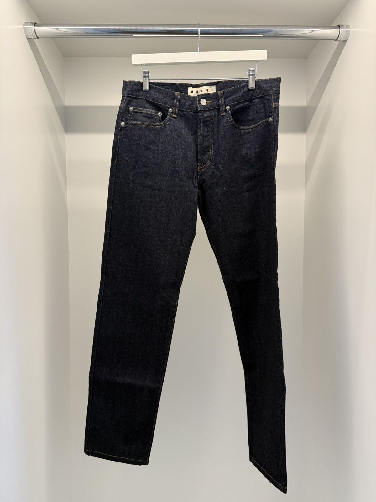 Marni MARNI Raw Denim Jeans — Size 31 — NWT (hemmed) Size US 31 - 1 Thumbnail