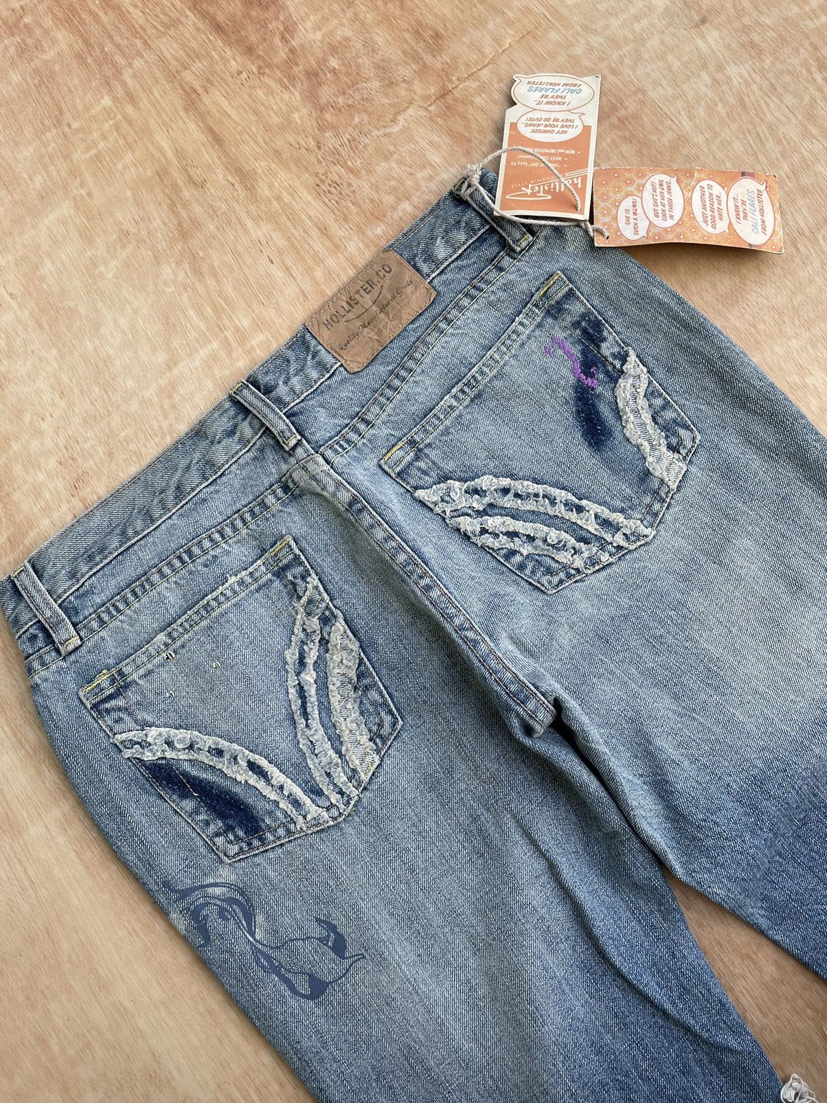 14th Addiction × If Six Was Nine × Japanese Brand Flare Holister Distressed Denim Bootcut Size US 32 / EU 48 - 5 Thumbnail