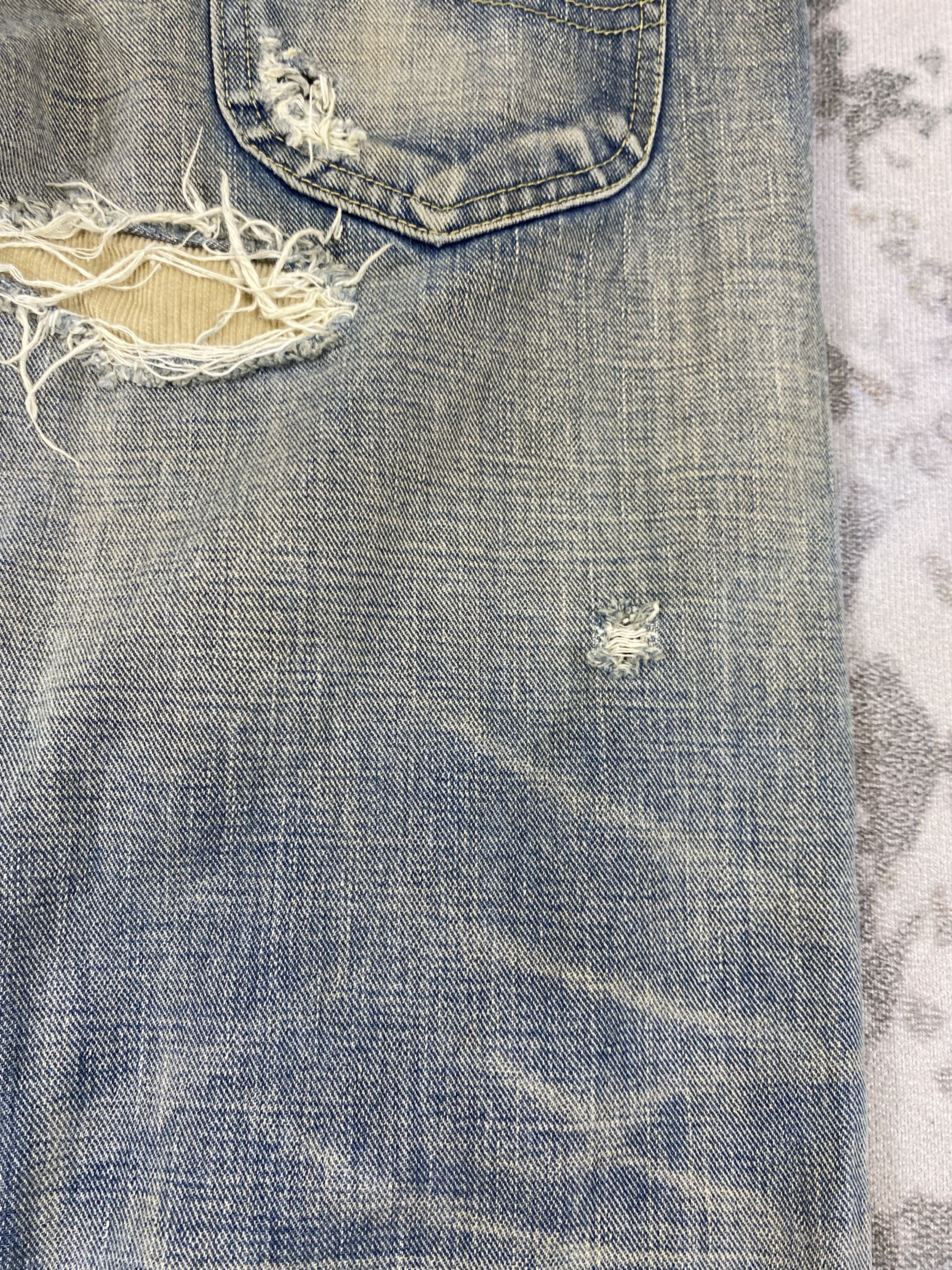 If Six Was Nine Redline Dirty Blue Vintage Lee Jeans 33x33 Denim- JN3660 Size US 33 - 13 Thumbnail