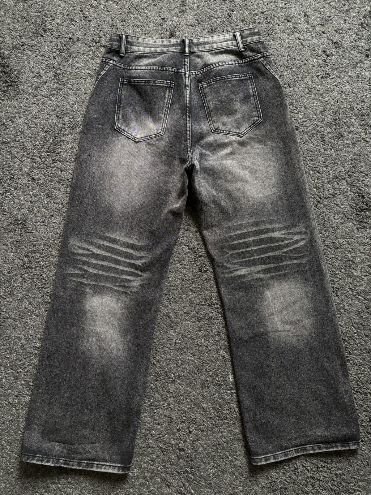 Jean × Vintage Gray wavy baggy jeans oversized vintage denim Size US 30 / EU 46 - 9 Thumbnail