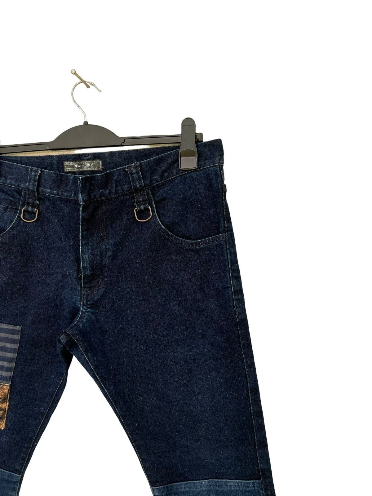 Indigo SPACELORZ Japan Boro Patchwork Indigo Blue Slim Denim Jeans Size US 32 / EU 48 - 11 Thumbnail