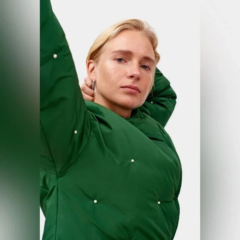 Sleeper NWT SLEEPER Puffer Jacket in Green with Pearl - Size S/M Size S / US 4 / IT 40 - 4 Thumbnail