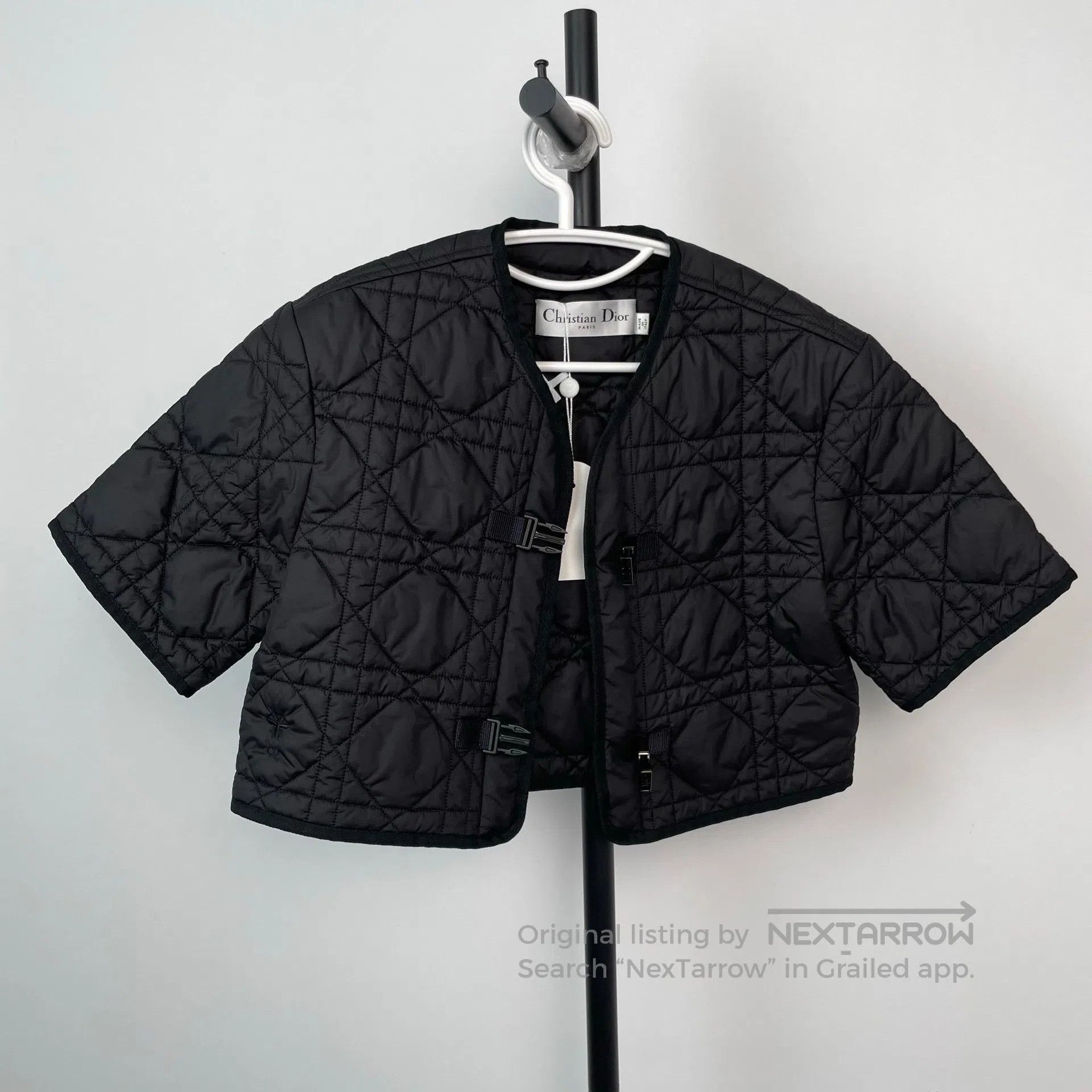 Dior Dior Black Duchess Plaid Short Cotton Coat| Size XXS / US 00 / IT 34 - 9 Thumbnail