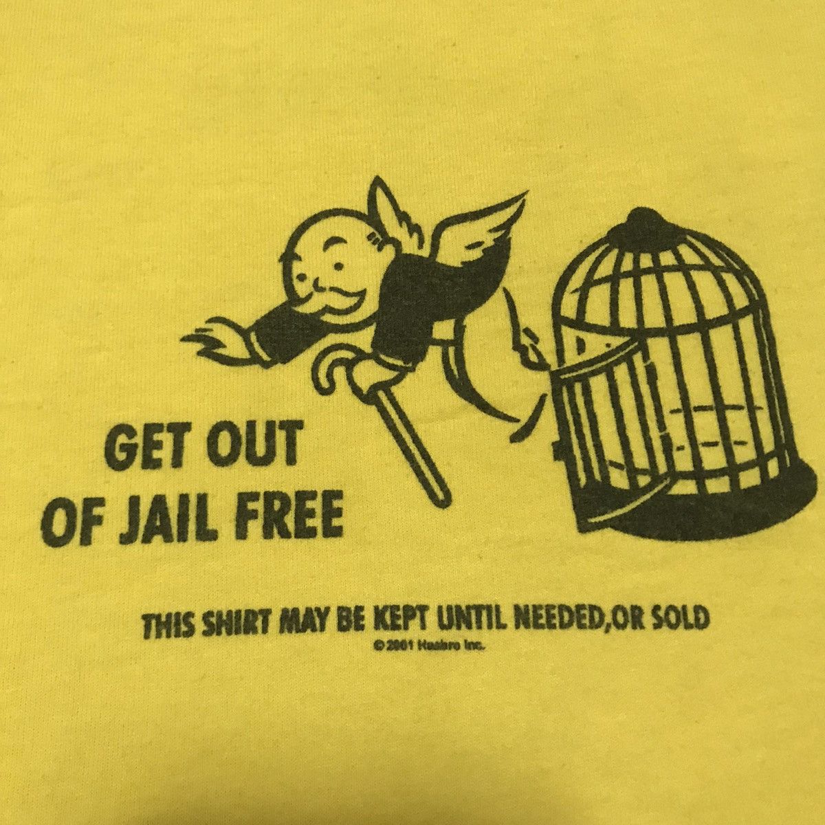 Vintage VINTAGE GRAFFIC GET OUT OF JAIL FREE 90s RARE TEE Size US XL / EU 56 / 4 - 3 Thumbnail