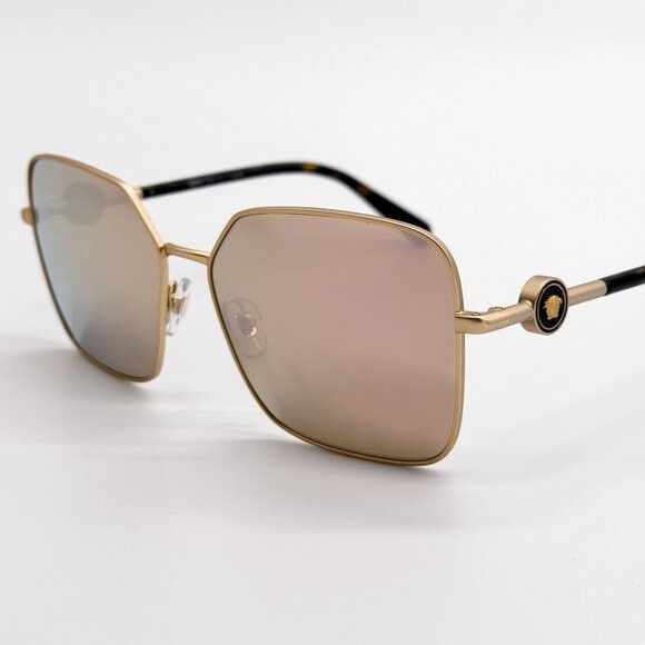 Versace NEW VERSACE SUNGLASSES VE2227 1410/5A GOLD WOMEN EYEWEAR VE2 Size ONE SIZE - 6 Thumbnail