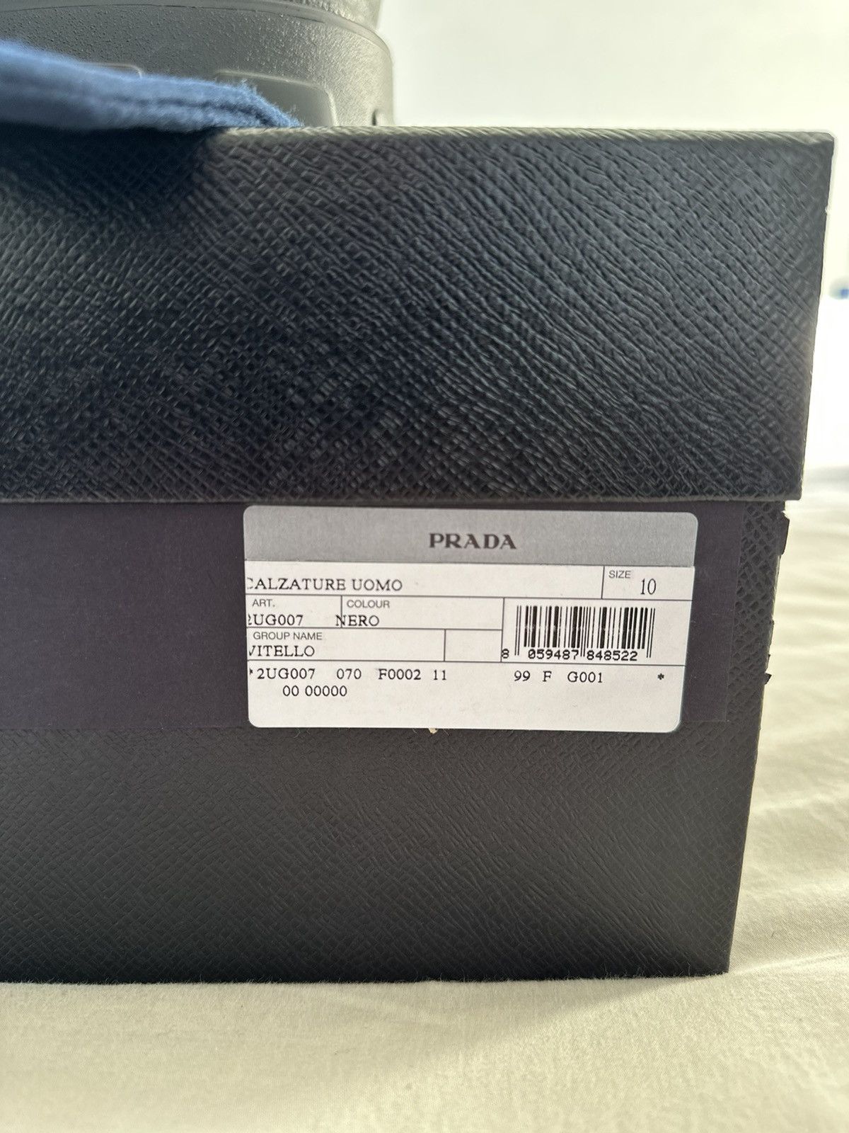 Prada Leather Chelsea Boots
