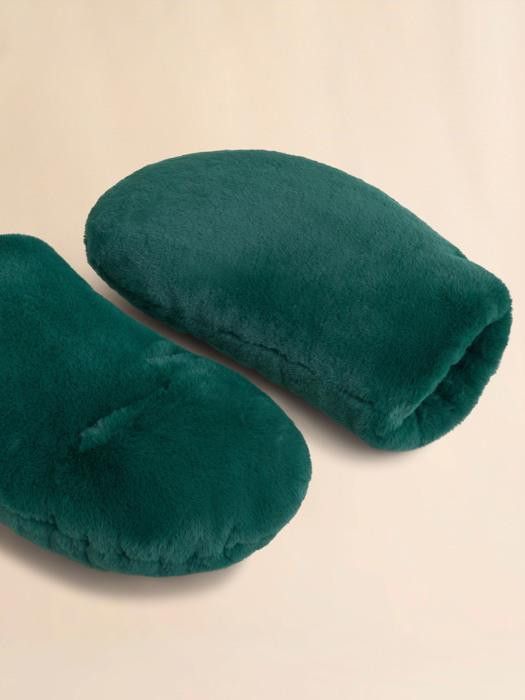 Marni o1w1db10326 Size: OS/Padded Faux Fur Mittens in Green Size ONE SIZE - 2 Thumbnail