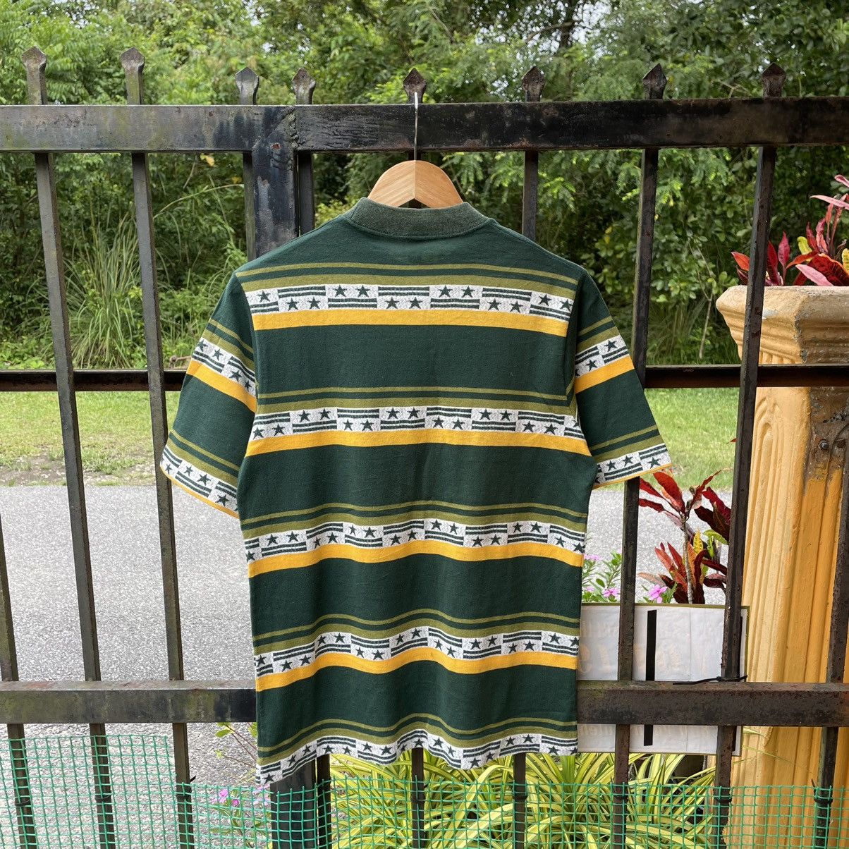 Vintage 🔥🇯🇵Vintage Retro Japan Made Striped Star Tee Size US M / EU 48-50 / 2 - 2 Thumbnail