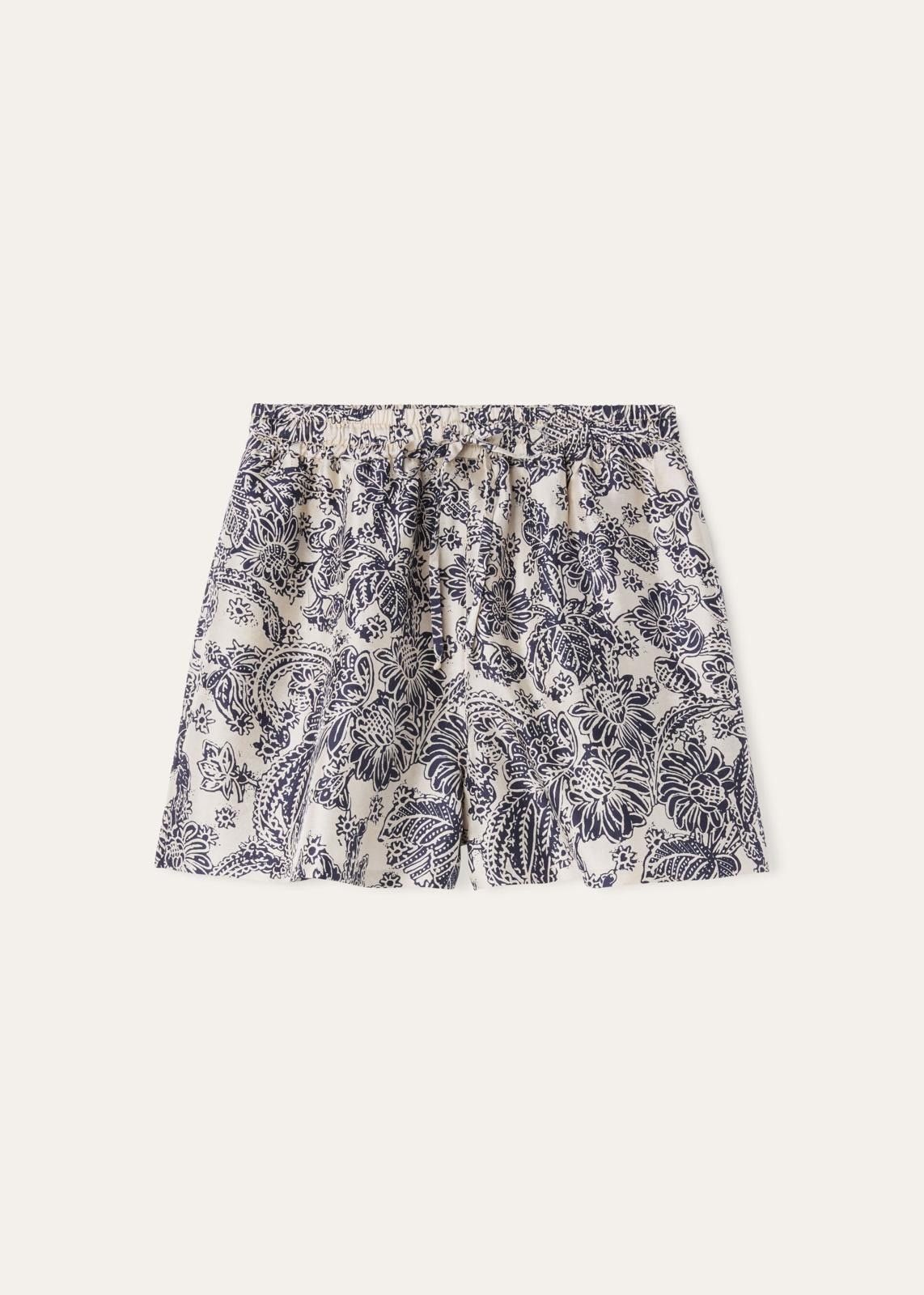Loro Piana o1srvl11e0725 FAO0499 Short-length Short in White/Blue Size 27" / US 4 / IT 40 - 2 Thumbnail