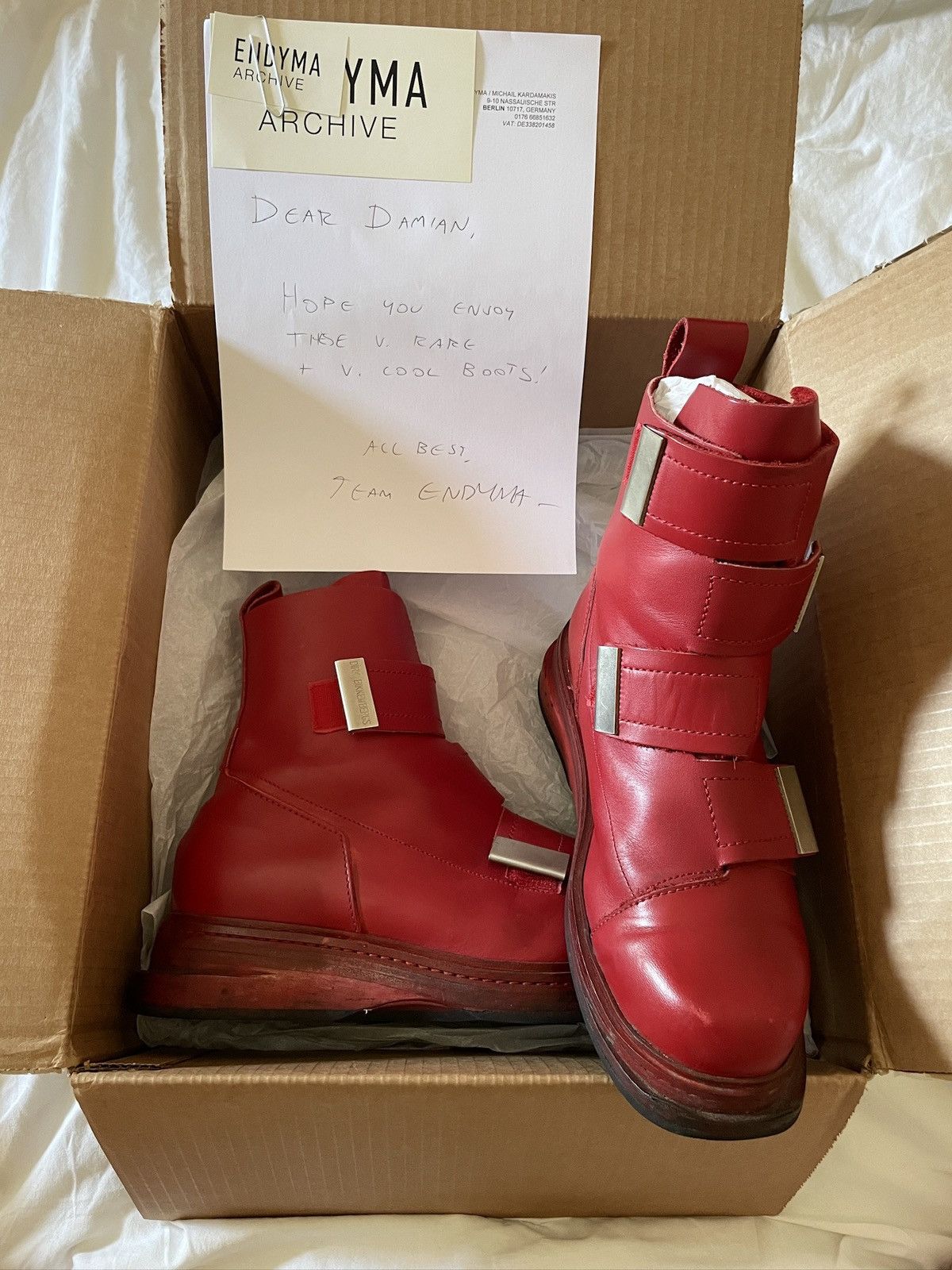 Dirk Bikkembergs Dirk Bikkembergs AW96 4 Velcro Straps Leather Boots Size US 10 / EU 43 - 8 Thumbnail